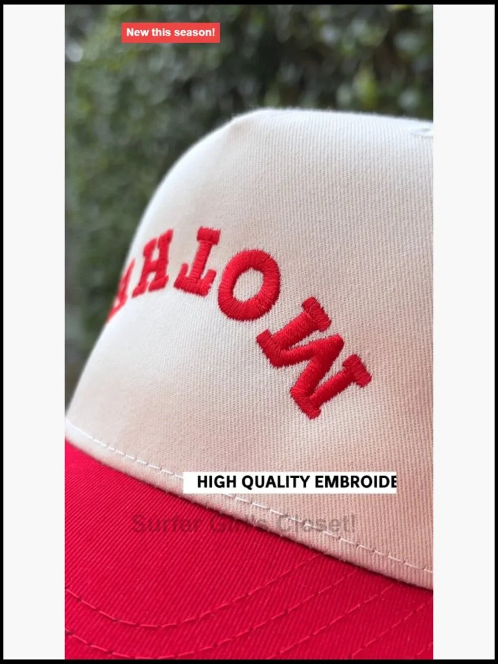 Upside-Down Embroidered Trucker Hat – Trendy Vintage Snapback Baseball Cap